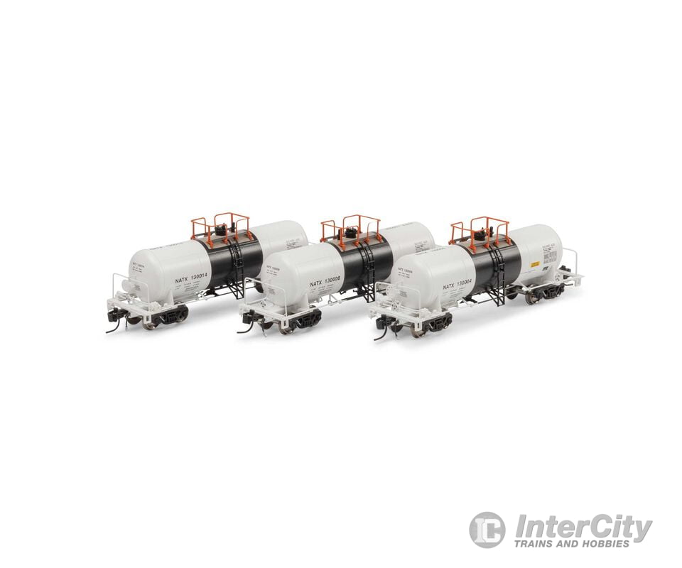 Athearn Genesis ATHGN15316 N 13,600-Gallon Acid Tank NATX (3) Freight Cars