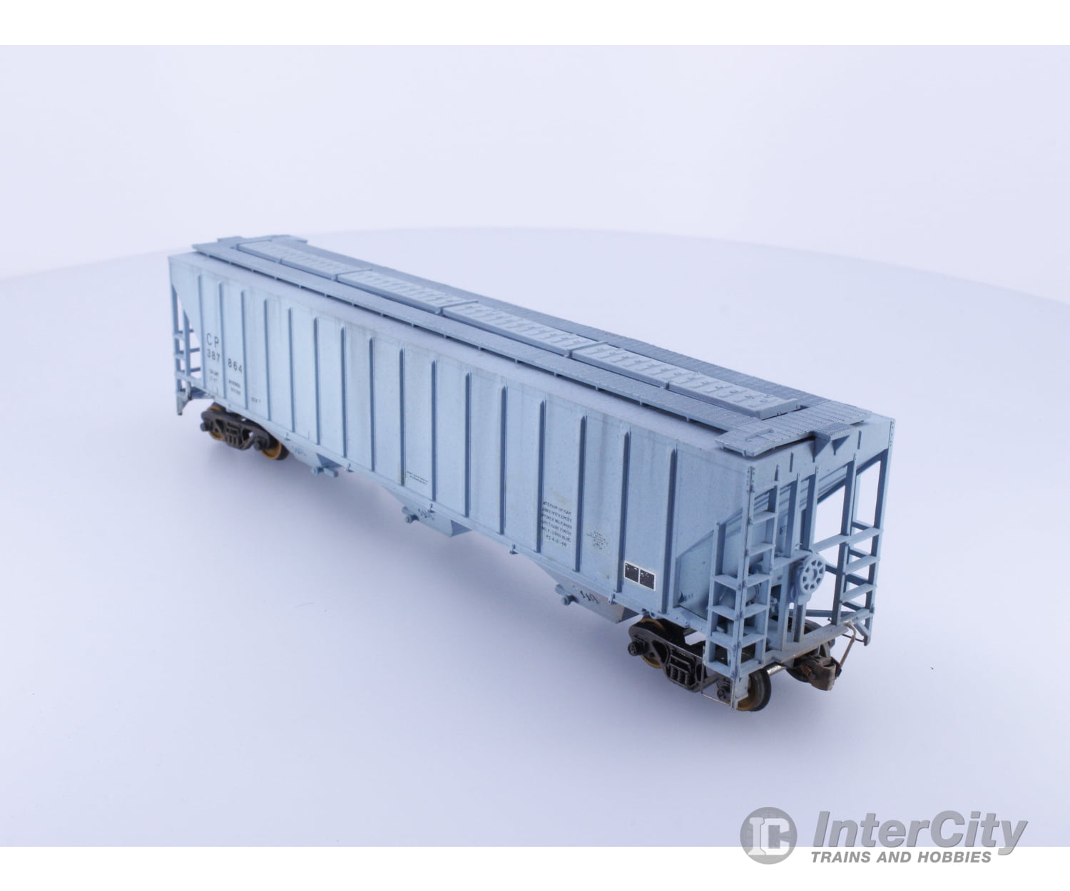Athearn HO 3 Bay Hopper Weathered Canadian Pacific (CP) 387864 Freight Cars