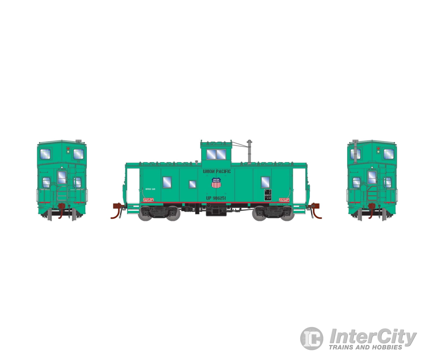 Athearn HO ATHG78554 Union Pacific MOW CA-9 Caboose. NCE Decodeer w LED Lights - Default Title (CH-140-78554)