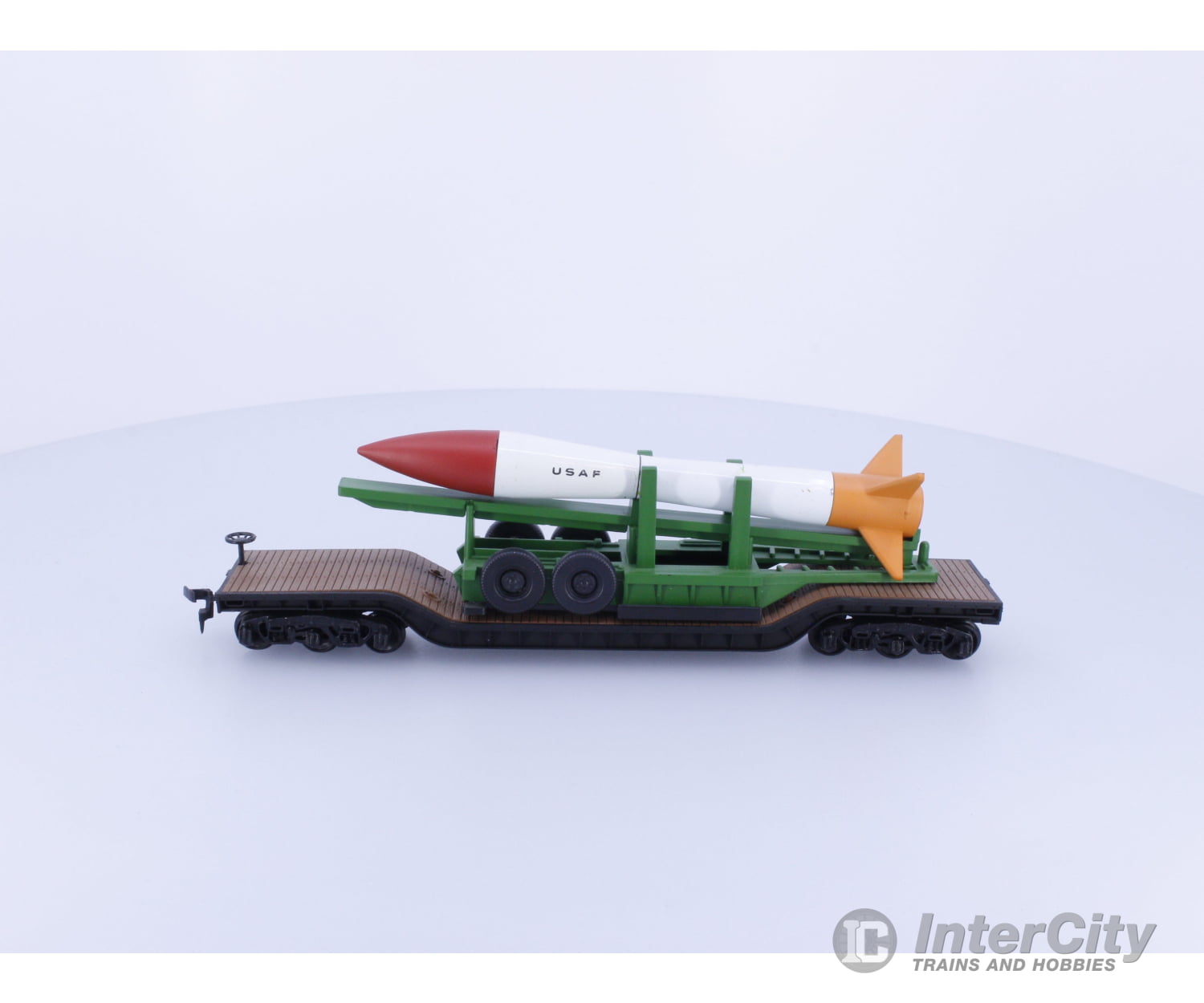 Athearn HO Flat Car with USAF Trailer and Missile Load Freight Cars
