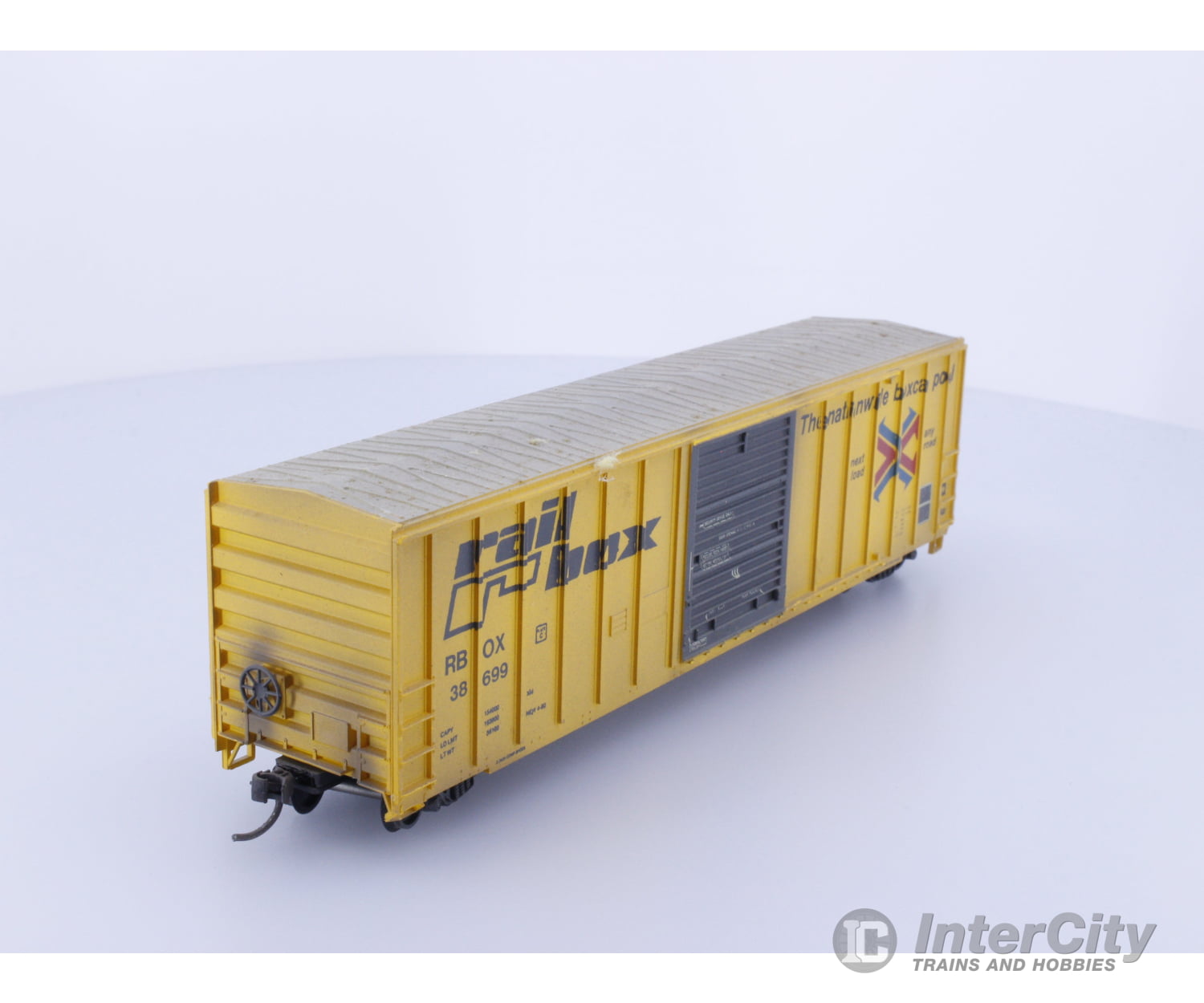 Athearn HO Single Door Boxcar Prof. Weathered Railbox (RBOX) 38699 Freight Cars