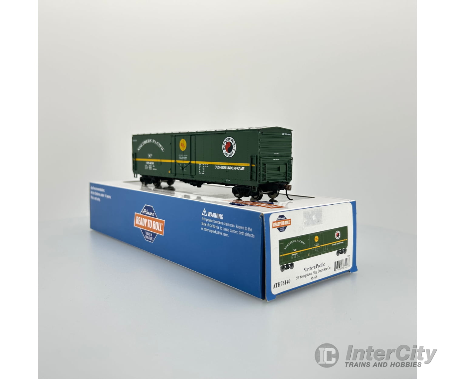 Athearn Ic-Ath-76140 Ho 50 Youngstown Plug Door Boxcar Np 98466 Freight Cars
