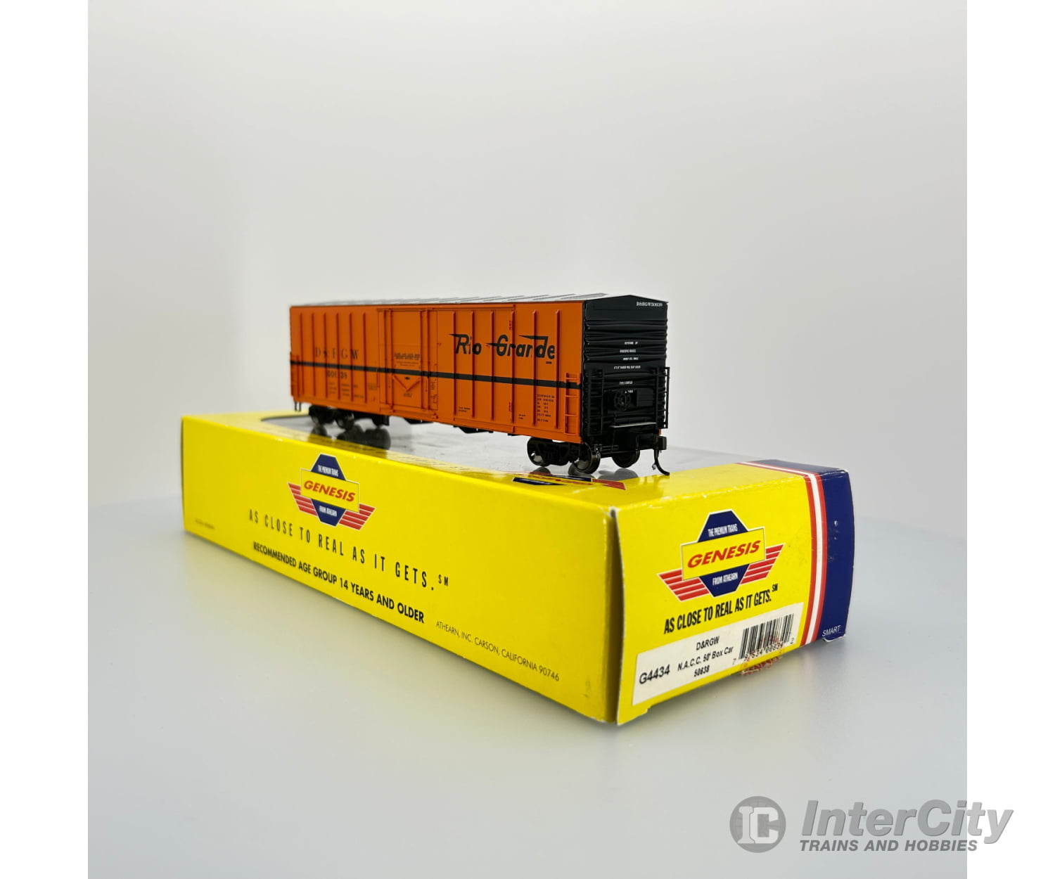Athearn Ic-Ath-G4434 Ho N.a.c.c. 50 Single Door Boxcar D&Rgw 50638 Freight Cars
