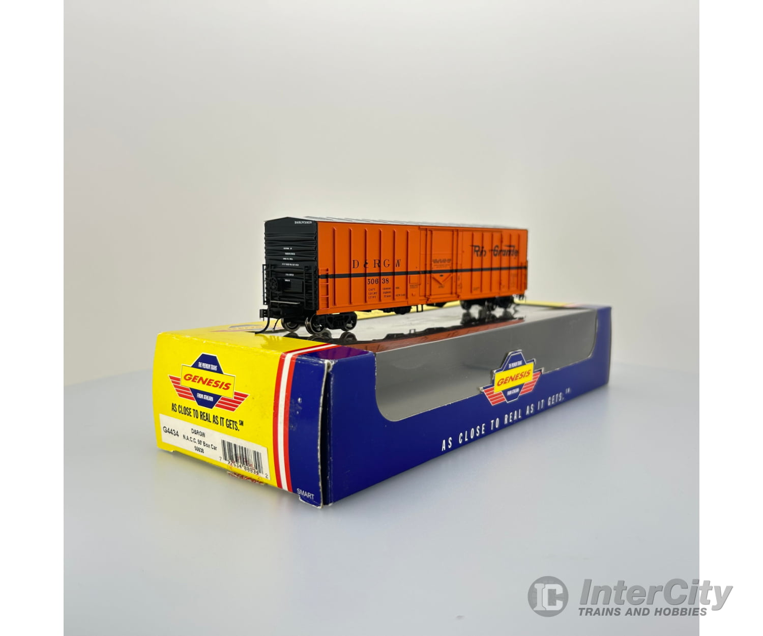 Athearn Ic-Ath-G4434 Ho N.a.c.c. 50 Single Door Boxcar D&Rgw 50638 Freight Cars