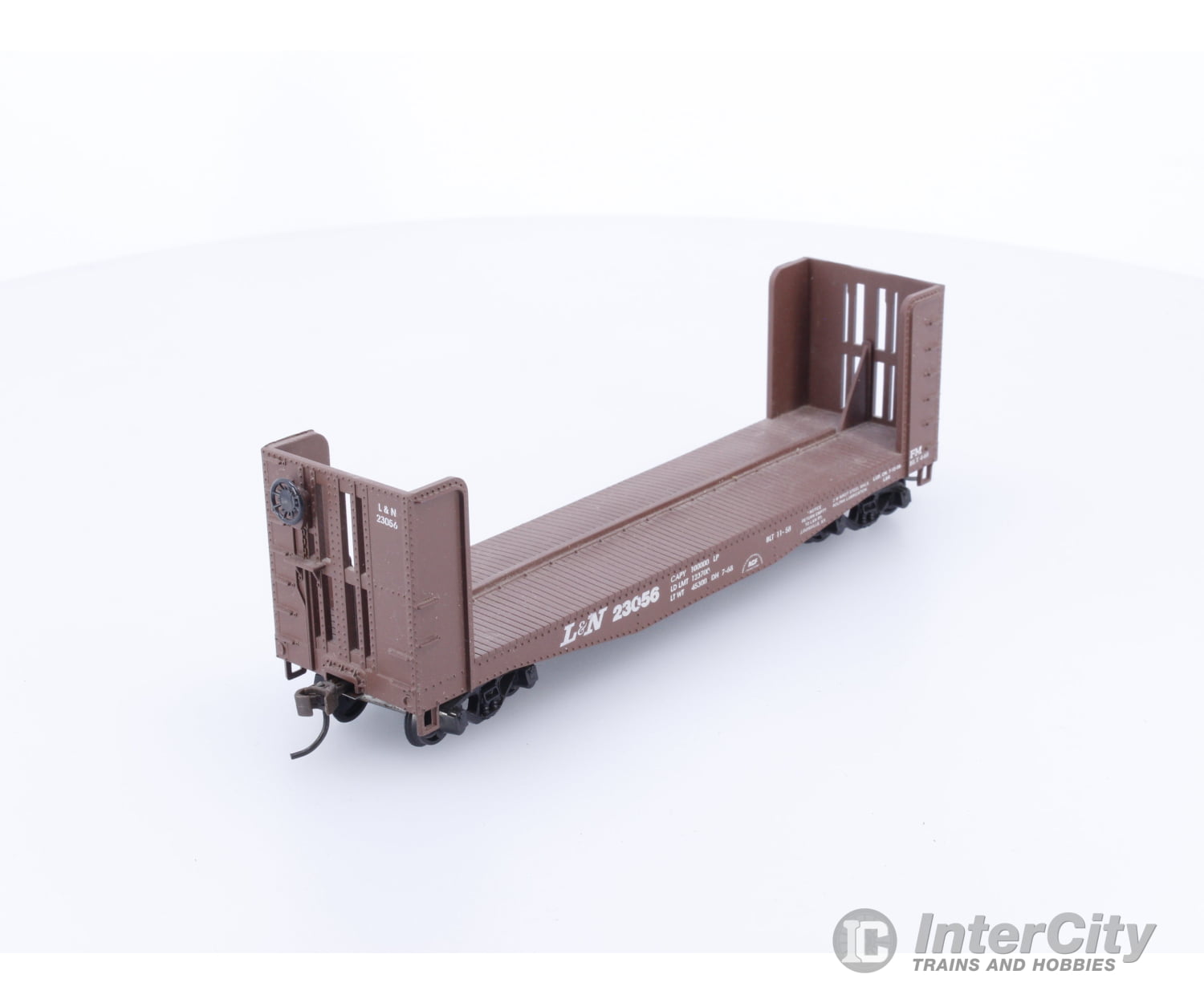 Athearn LN23056 HO 40’ Bulkhead Flat Car Louisville and Nashville Railroad(LN) 23056 Freight Cars