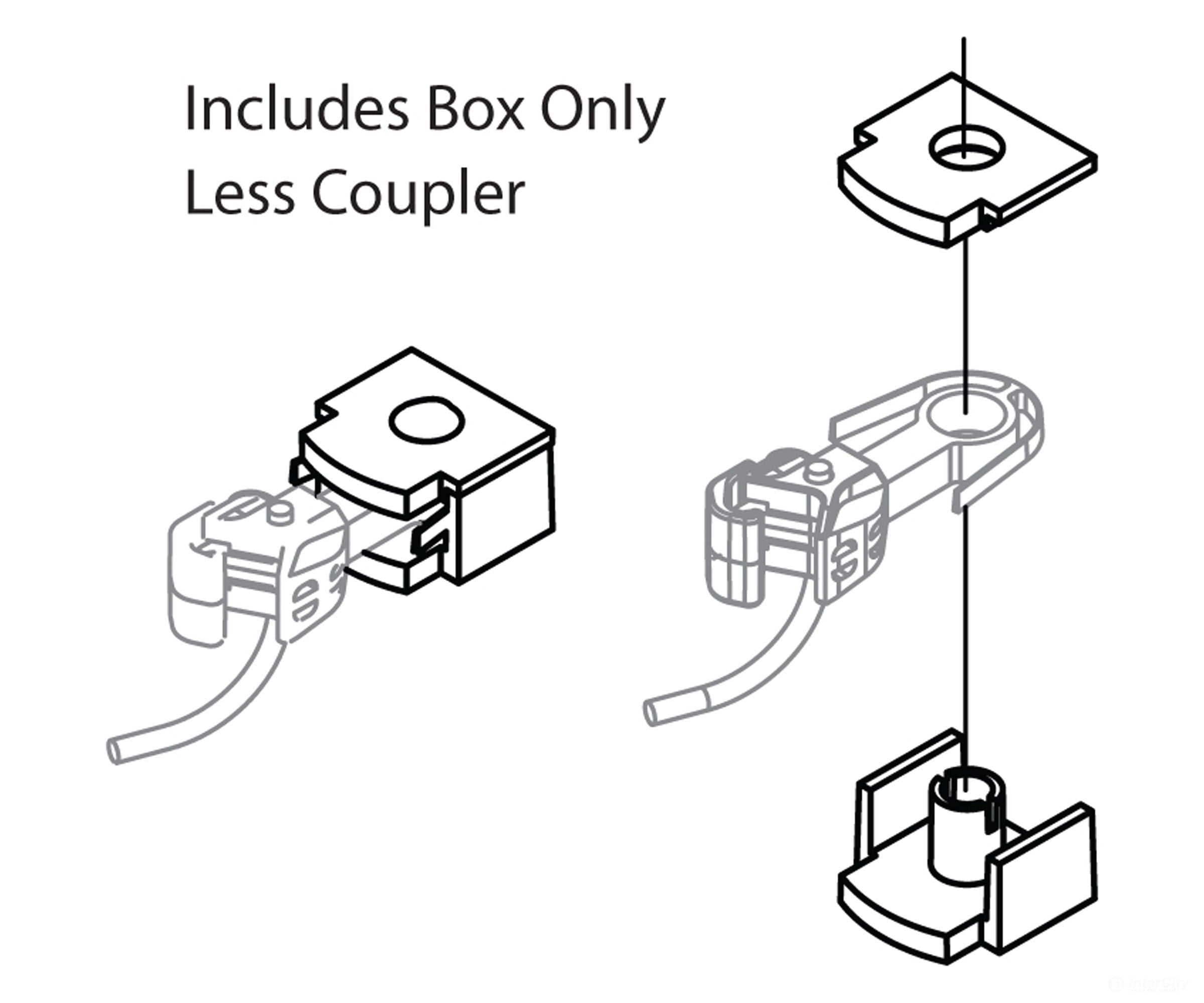 Athearn N ATH16788 Athearn N Coupler Box & Cover (6) ATH16788 - Default Title (CH-140-16788)