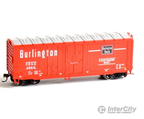Athearn Rnd14496 Ho 40 Foot Modern Box Car Chicago Burlington & Quincy 49512 Freight Cars