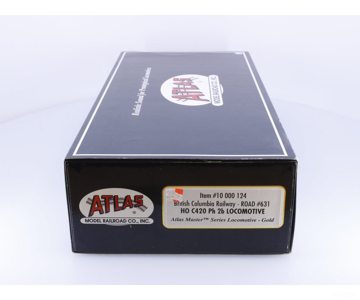 Atlas 10000124 HO C420 Ph 2b Diesel Locomotive Gold Series DCC with Sound Quantum BC Rail (BCOL) 631 DCC & Sound