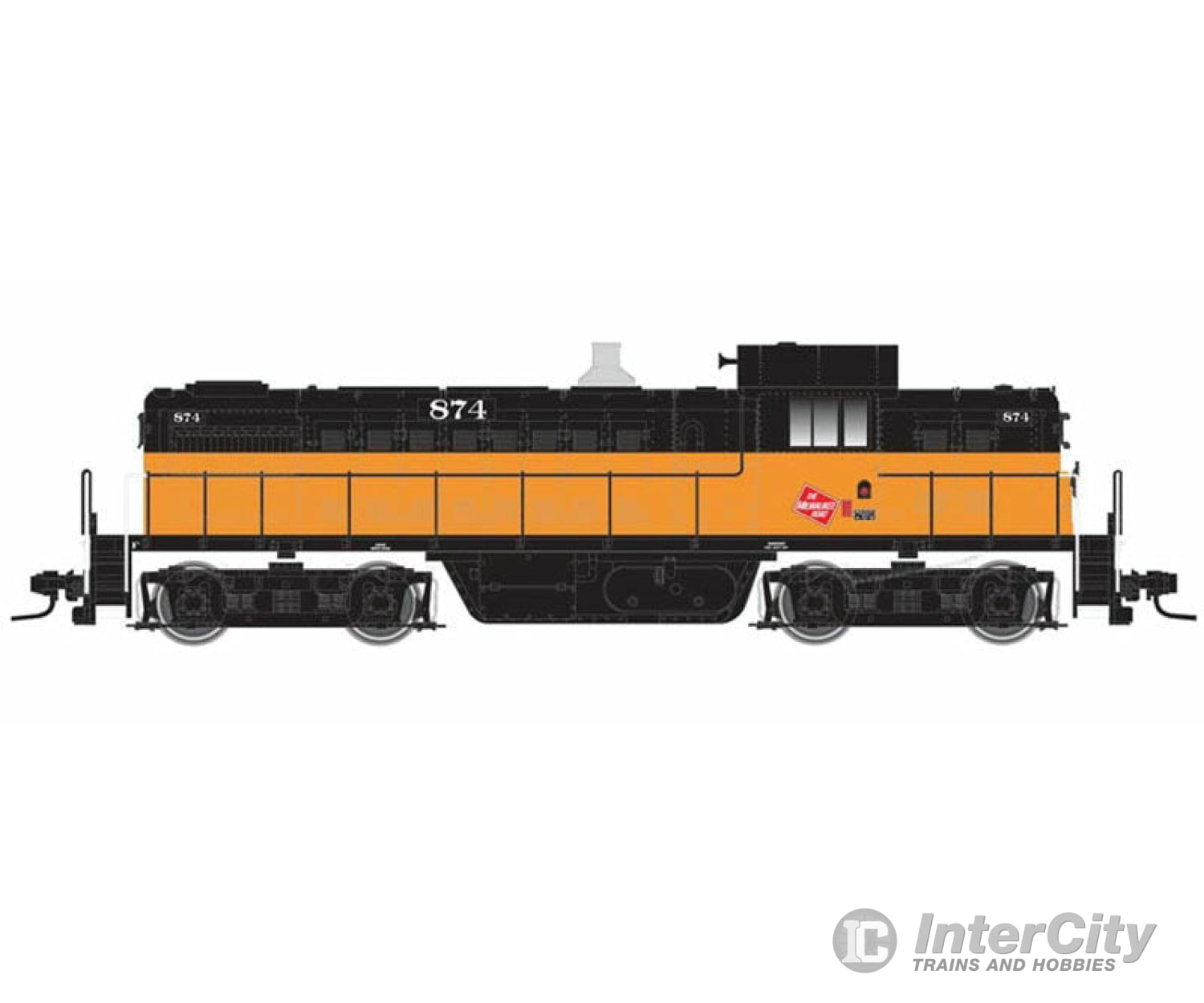 Atlas 10003151 Alco Rs1 - Standard Dc Classic Silver -- Milwaukee Road 874 (Orange Black Tmr Logo On