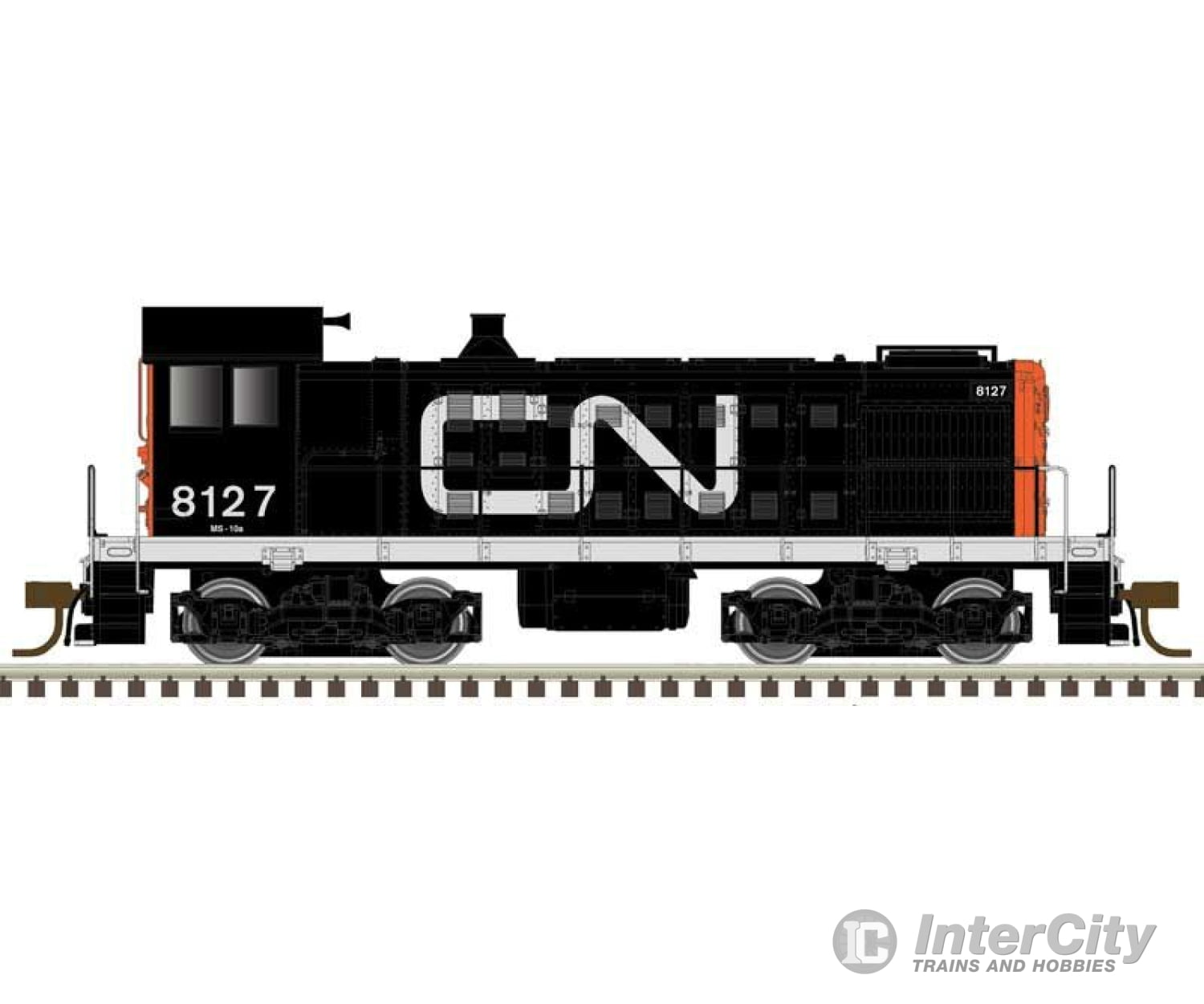 Atlas 10003375 Alco S2 - Standard Dc Master(R) Silver -- Canadian National 8129 (Black Red White