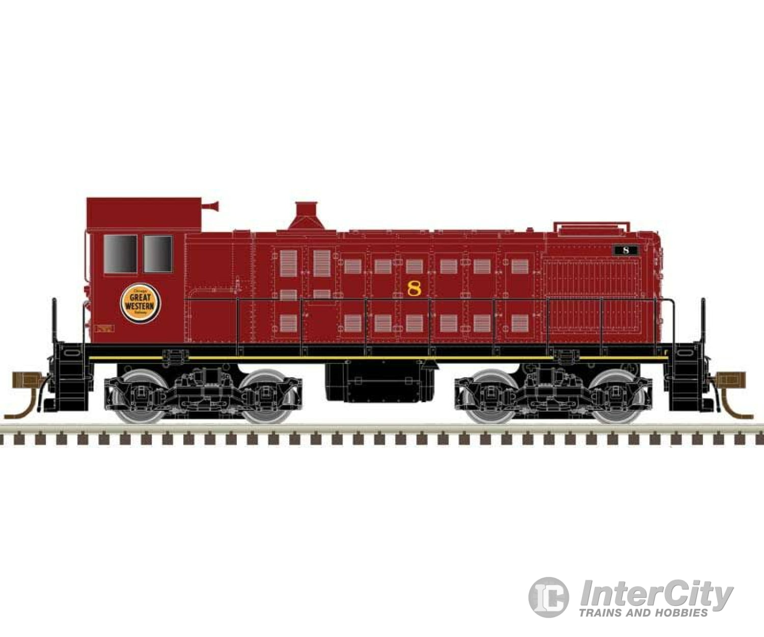 Atlas 10003377 Alco S2 - Standard Dc Master(R) Silver -- Chicago Great Western 8 (Maroon Lucky