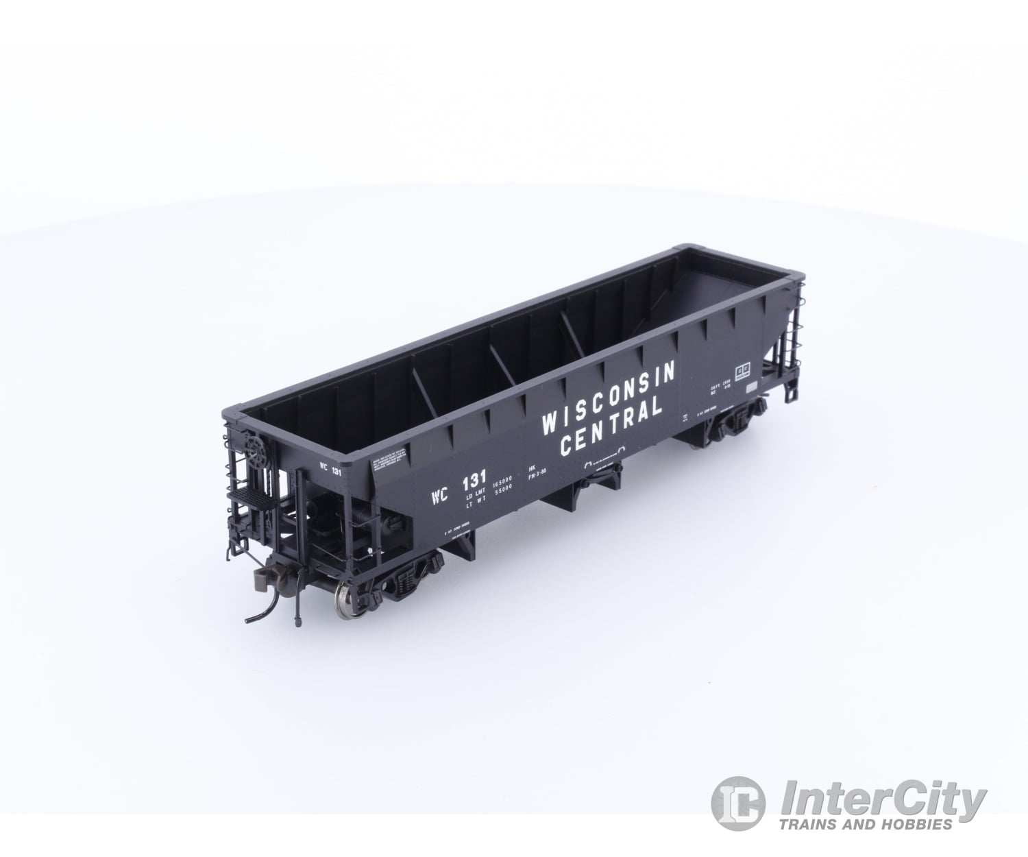 Atlas 1162-3 HO Hart Ballast Car Wisconsin Central (WC) 131 Freight Cars