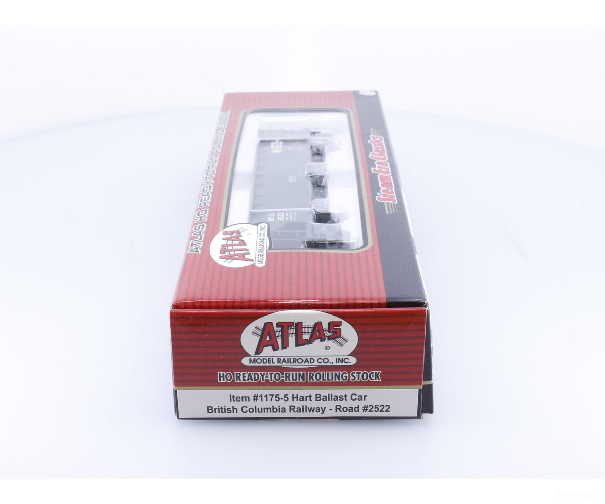 Atlas 1175-5 HO Hart Ballast Car BC Rail (BCOL) 2522 - Freight Cars