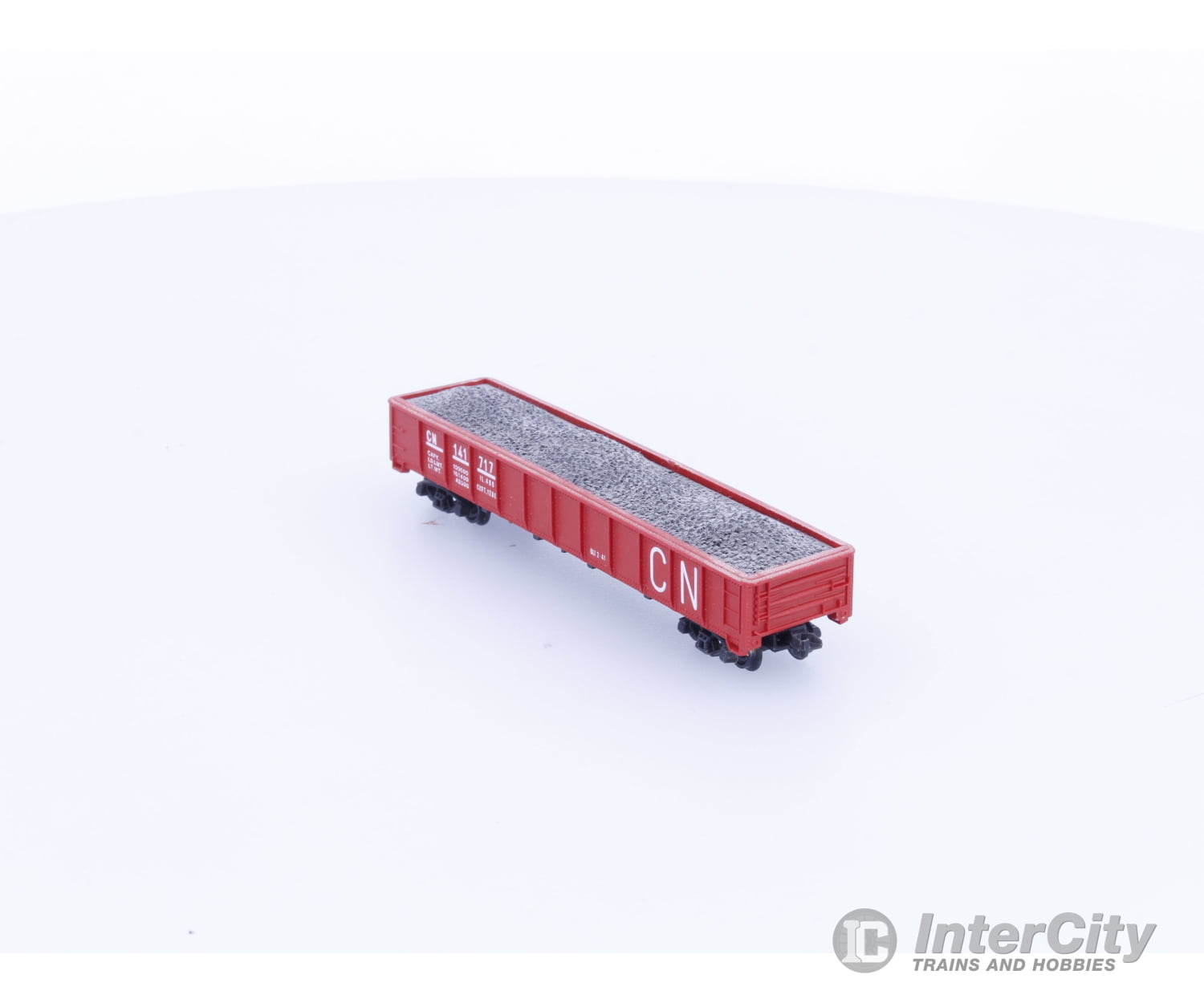 Atlas 141717 N Gondola with Coal Load Canadian National (CN) 141717 Freight Cars