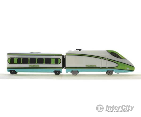 Atlas 15000102 Locomotive And First Class Car Add-On Set - Trainkids -- Glow In The Dark (White