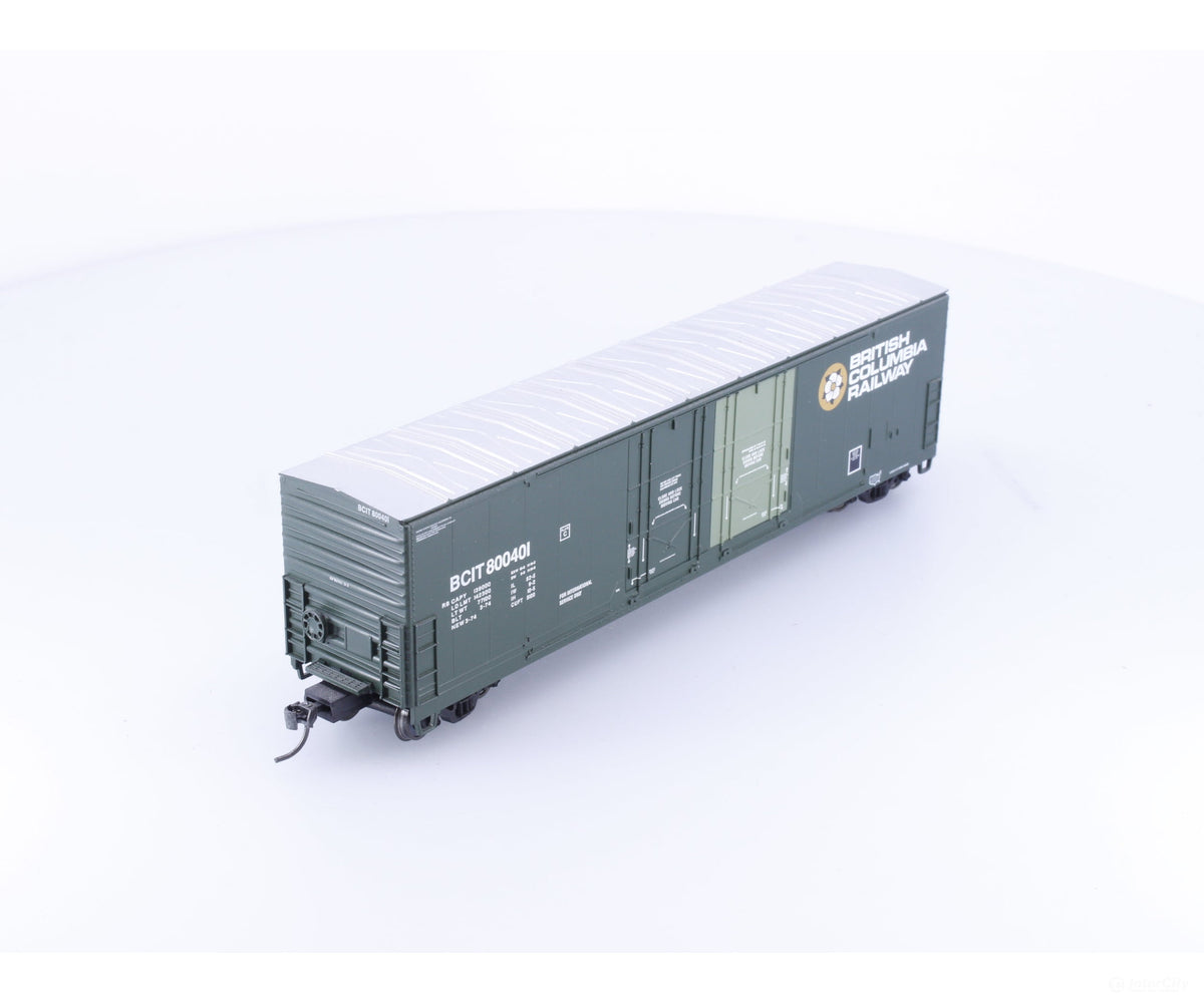 Atlas 1756-1 HO Evans Double Plug Door Box Car BC Rail (BCOL) 800401 - Freight Cars