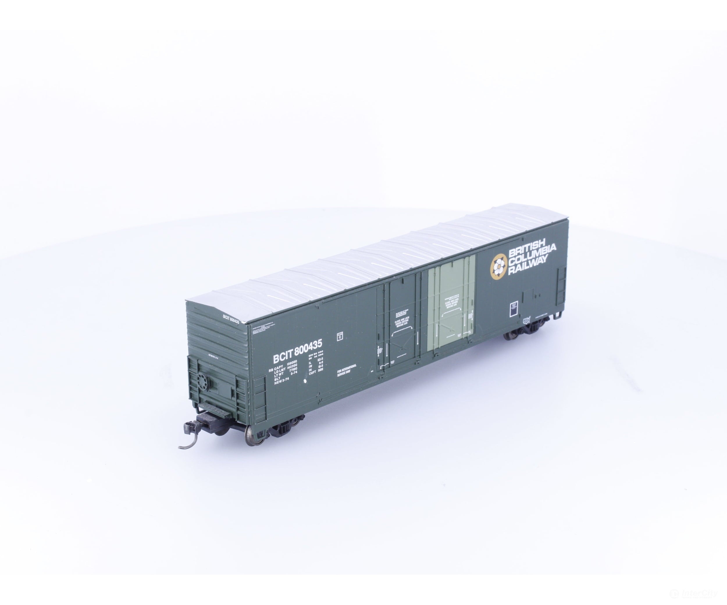 Atlas 1756-1 HO Evans Double Plug Door Box Car BC Rail (BCOL) 800435 - Freight Cars
