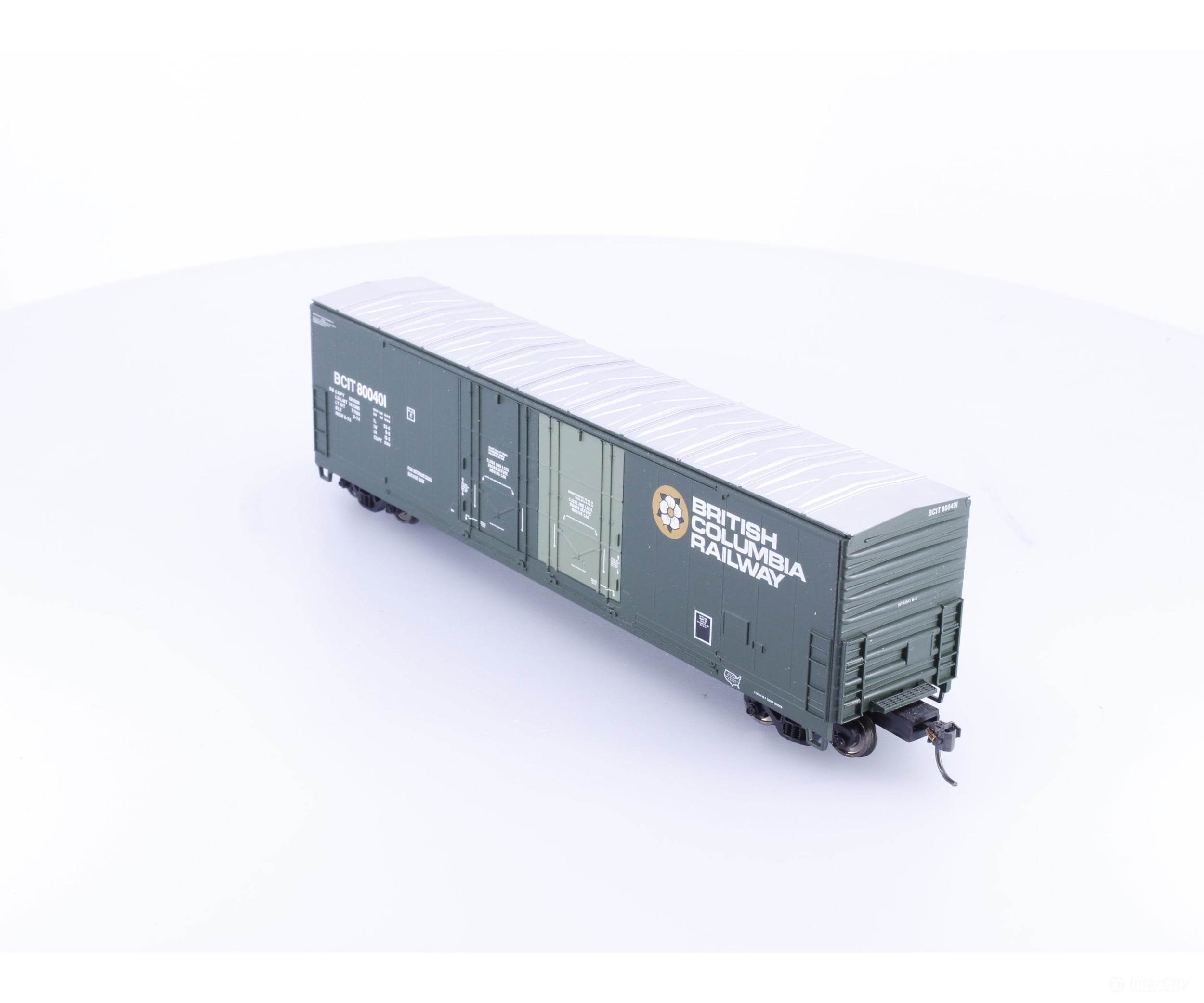 Atlas 1756-1 HO Evans Double Plug Door Boxcar BC Rail (BCOL) 800401 - Freight Cars