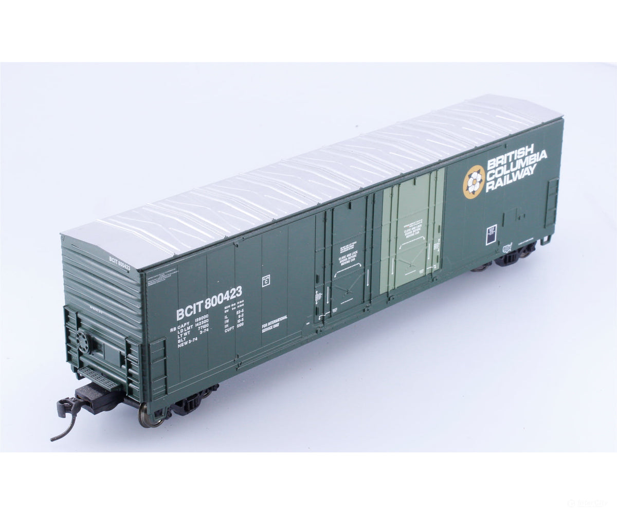 Atlas 1756-2 HO Evans 53’ Double Plug Door Box Car BC Rail (BCOL) 800423 - Freight Cars