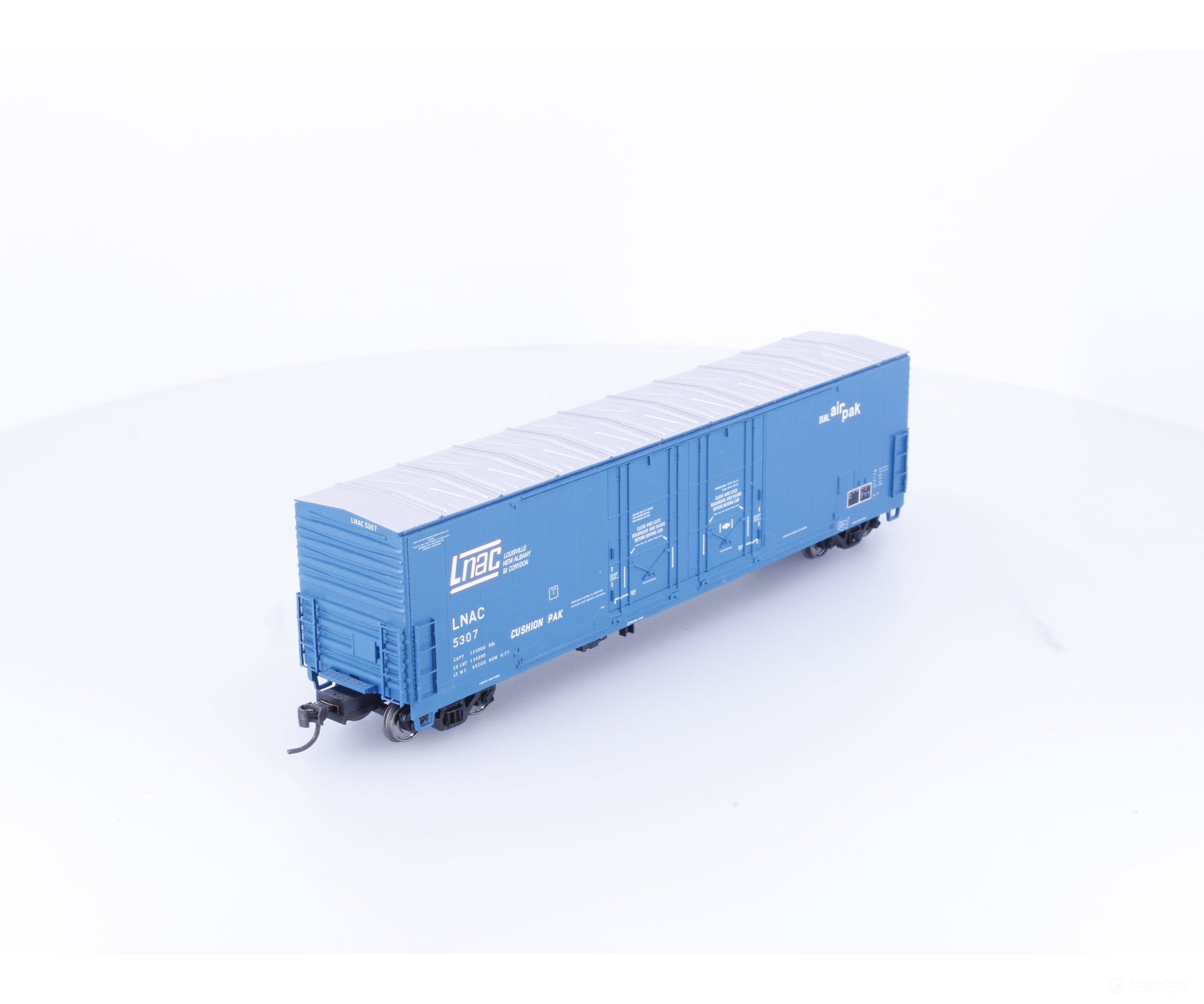 Atlas 1780-2 HO Evans 53’ Double Plug Door Box Car Louisville New Albany & Croydon (LNAC) 5307 - Freight Cars