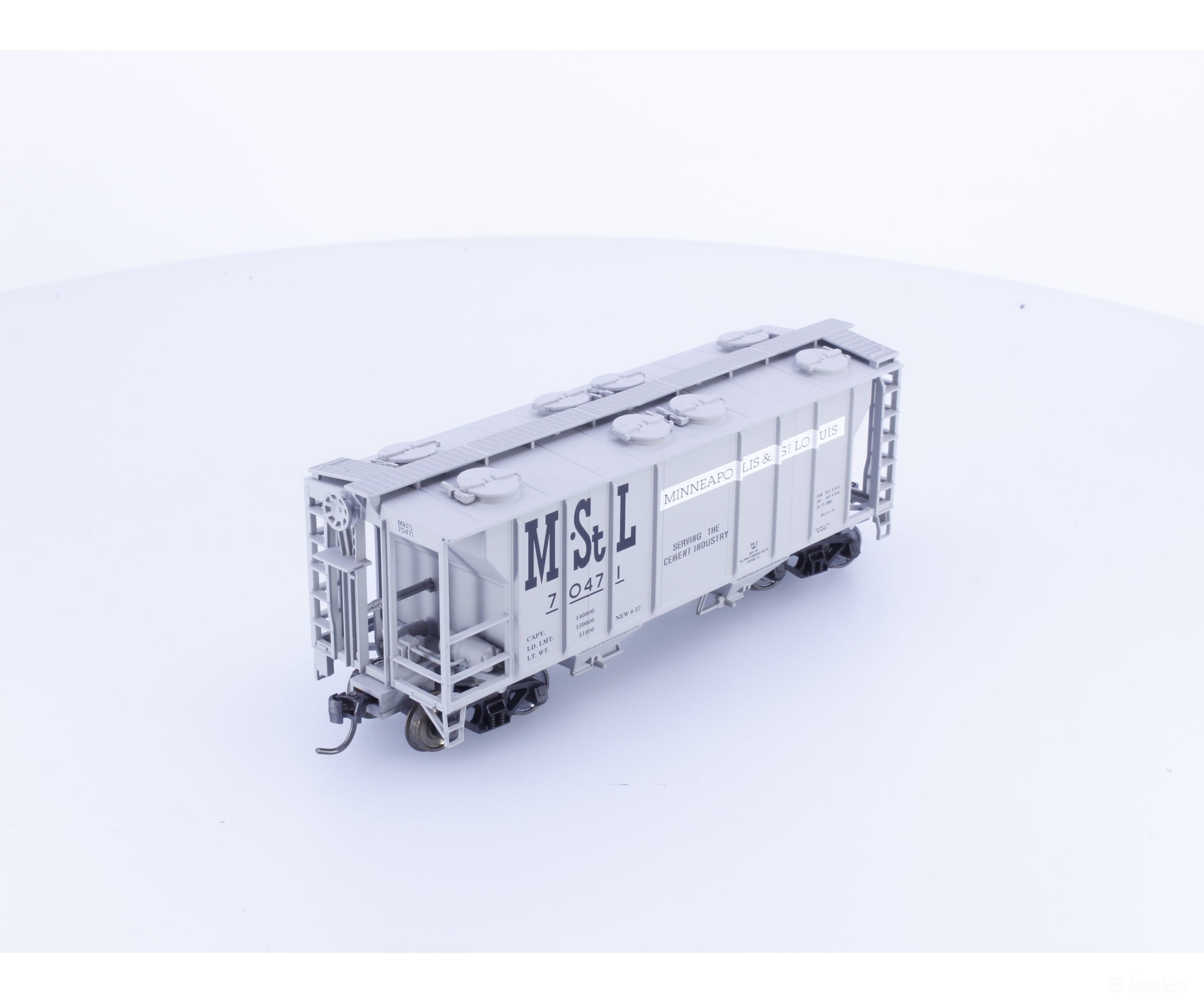 Atlas 1825-2 HO PS-2 2 Bay Covered Hopper Minneapolis & St. Louis (M&St.L) 70471 - Freight Cars
