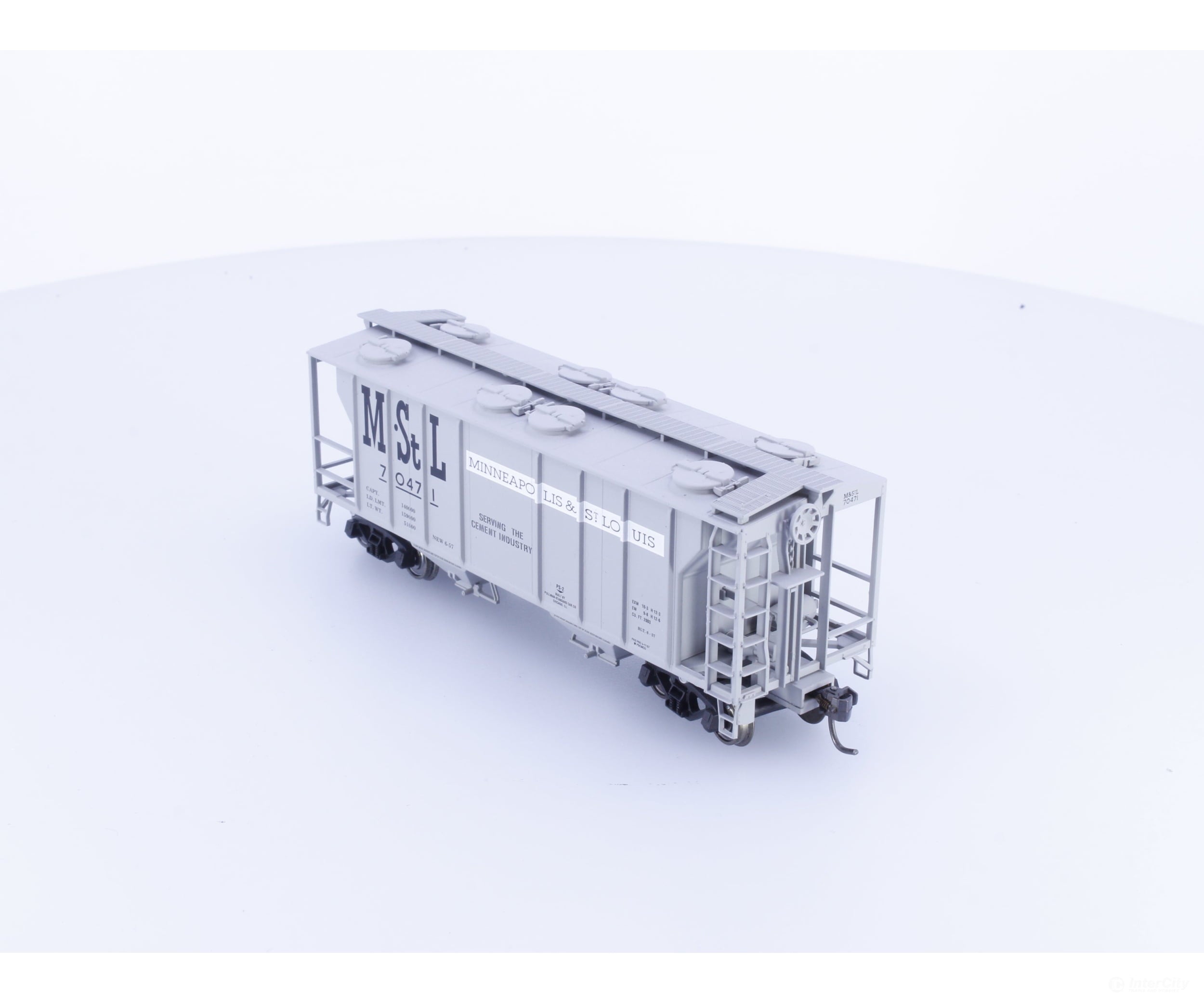 Atlas 1825-2 HO PS-2 2 Bay Covered Hopper Minneapolis & St. Louis (M&St.L) 70471 - Freight Cars