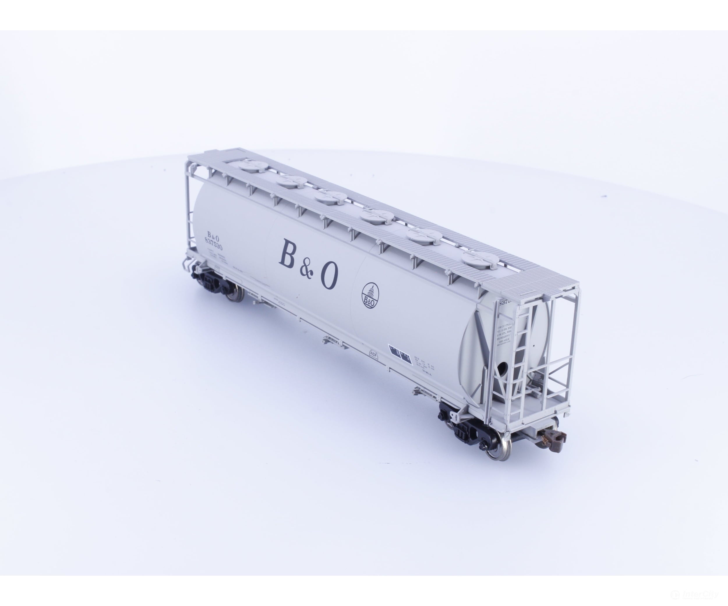 Atlas 1931-01 HO ACF 3 Bay Cylindrical Hopper Baltimore and Ohio (BO) 837530 - Freight Cars