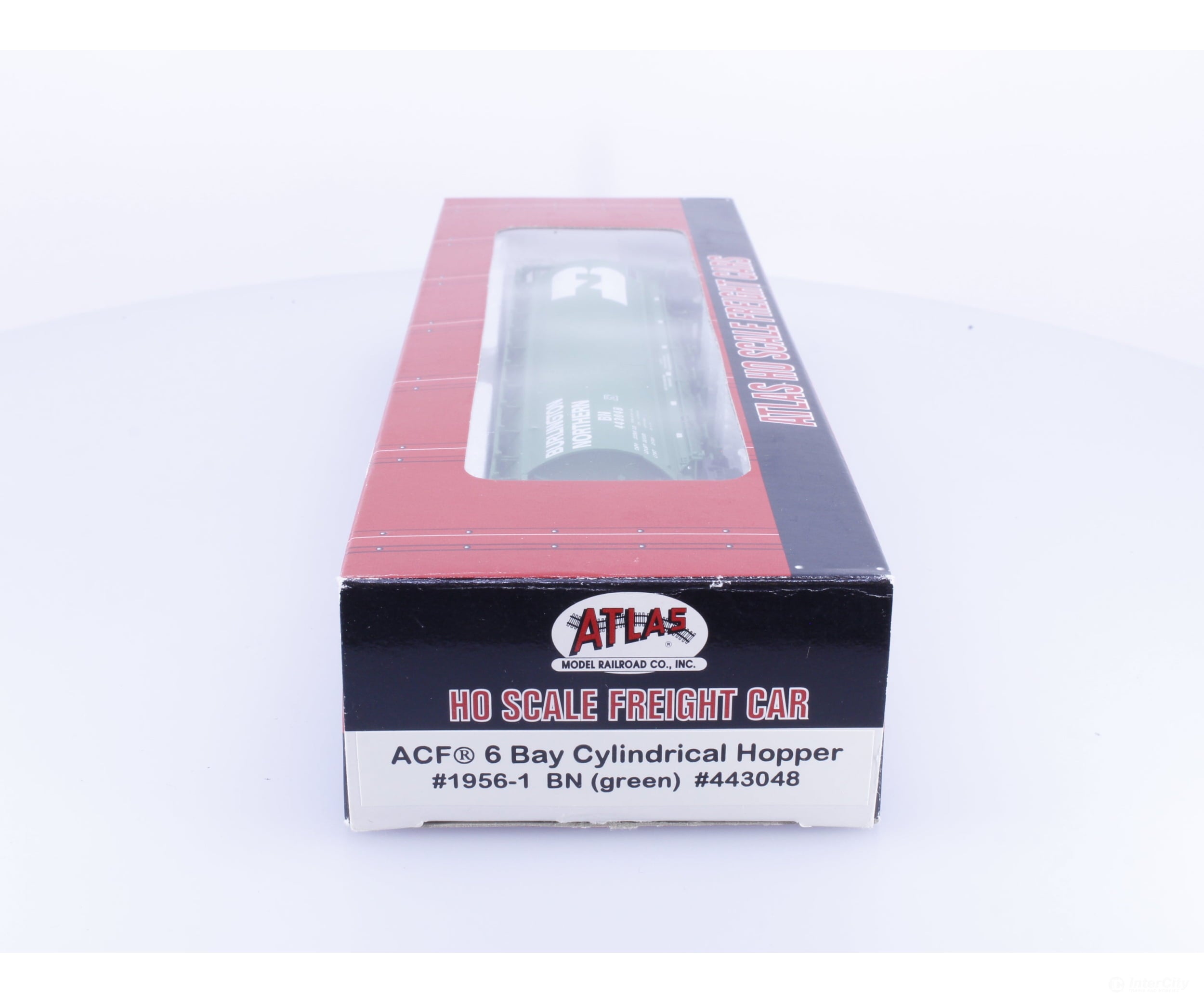 Atlas 1956-1 HO ACF 6 Bay Cylindrical Hopper Burlington Northern (BN) 443048 - Freight Cars