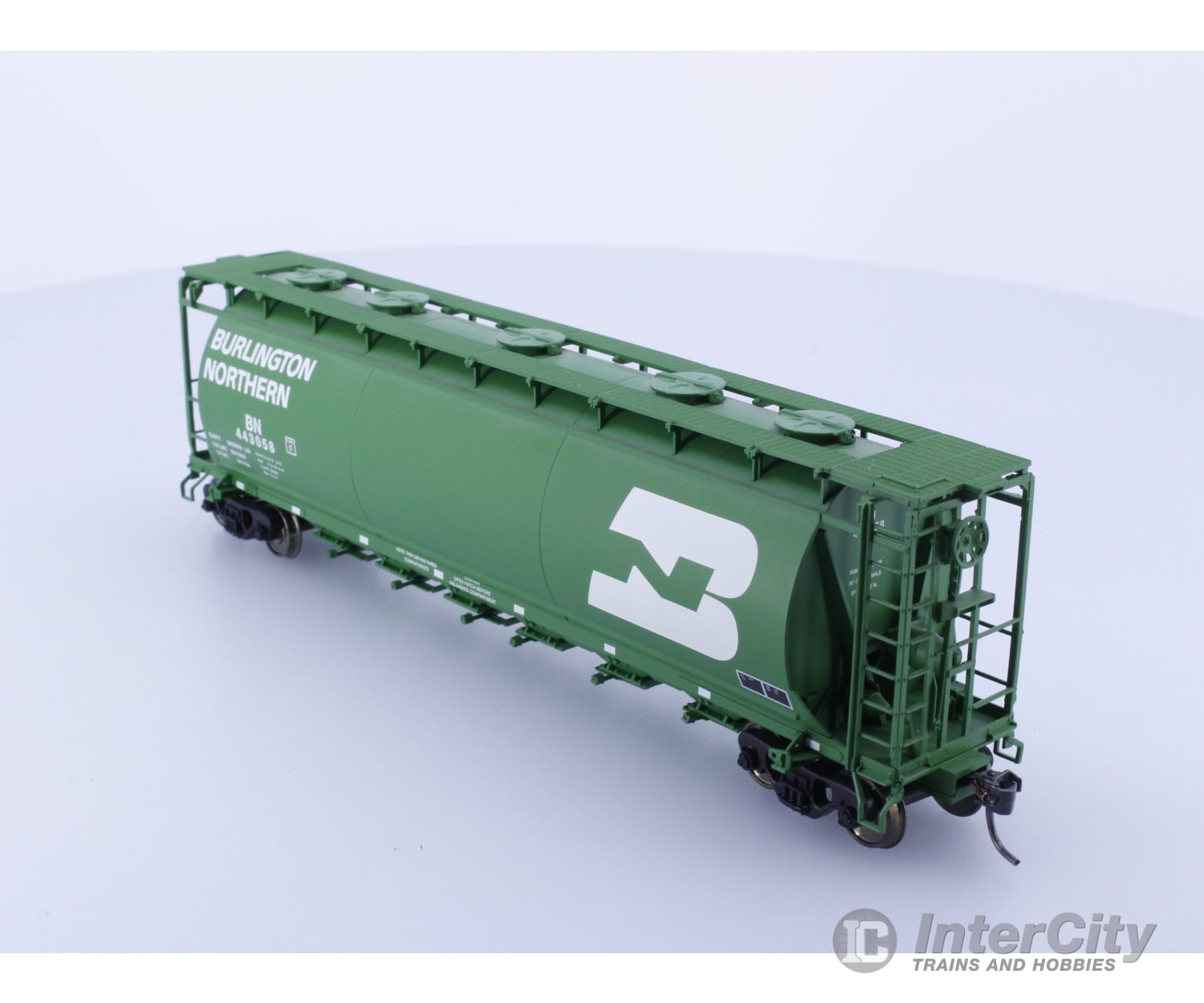 Atlas 1956-4 HO ACF 6 Bay Cylindrical Hopper Burlington Northern (BN) 443058 Freight Cars