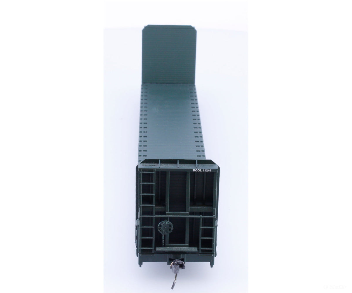 Atlas 20 002 659 HO 60’ Bulkhead Flat Car BC Rail (BCOL) 11244 - Freight Cars