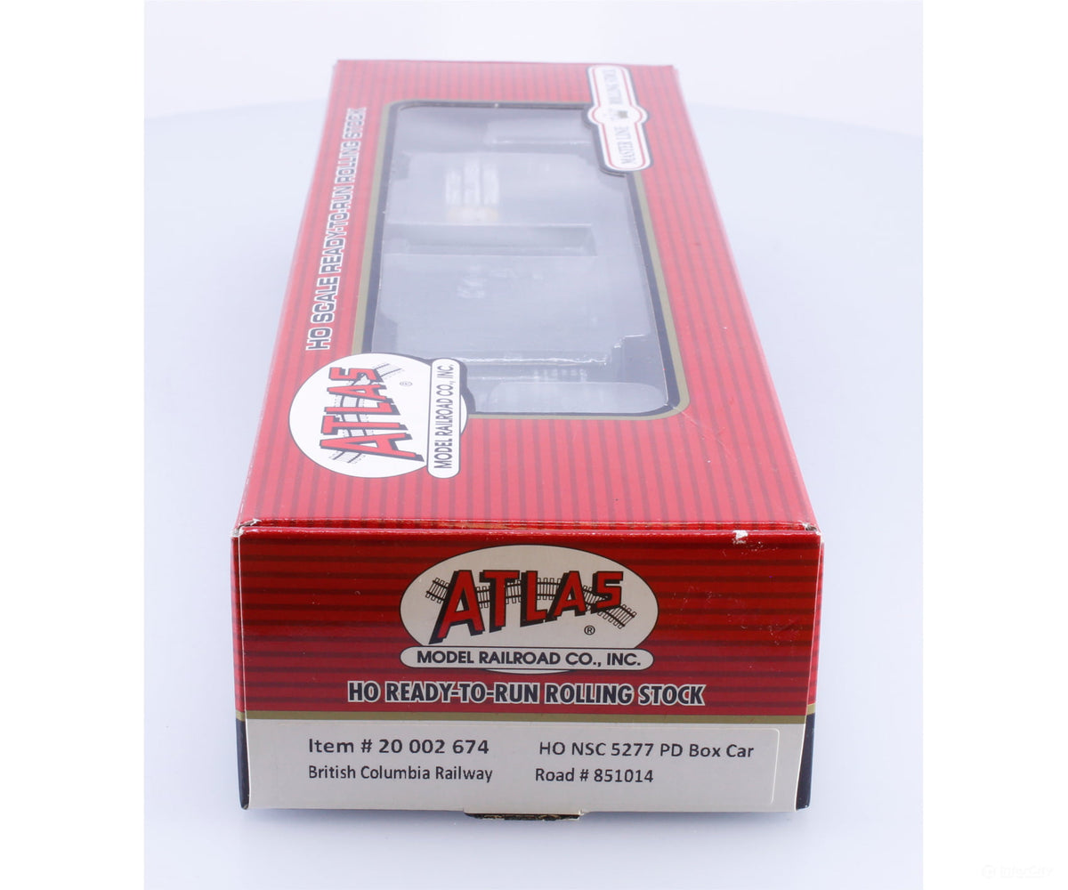 Atlas 20 002 674 HO NSC 5277 PD Box Car British Columbia Railway (BCOL) 851014 - Freight Cars
