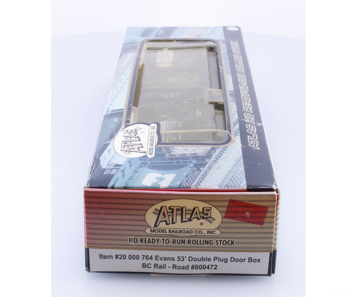 Atlas 20000764 HO Evans 53’ Double Plug Door Box Car BC Rail (BCOL) 800472 - Freight Cars