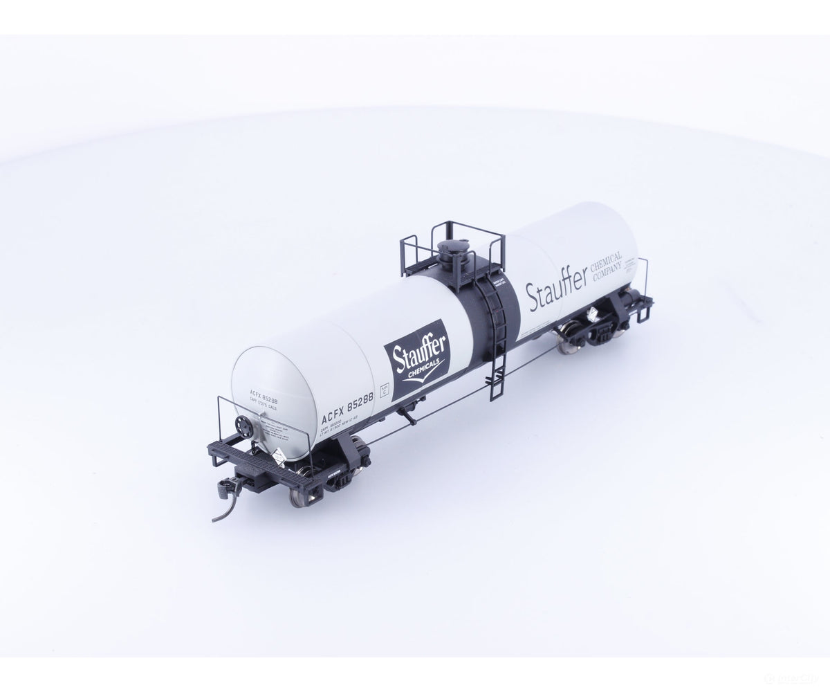 Atlas 20001290 HO 17360 Gallon Tank Car Stauffer Chemical American Car and Foundry (ACF/ACFX) 85288 - Freight Cars