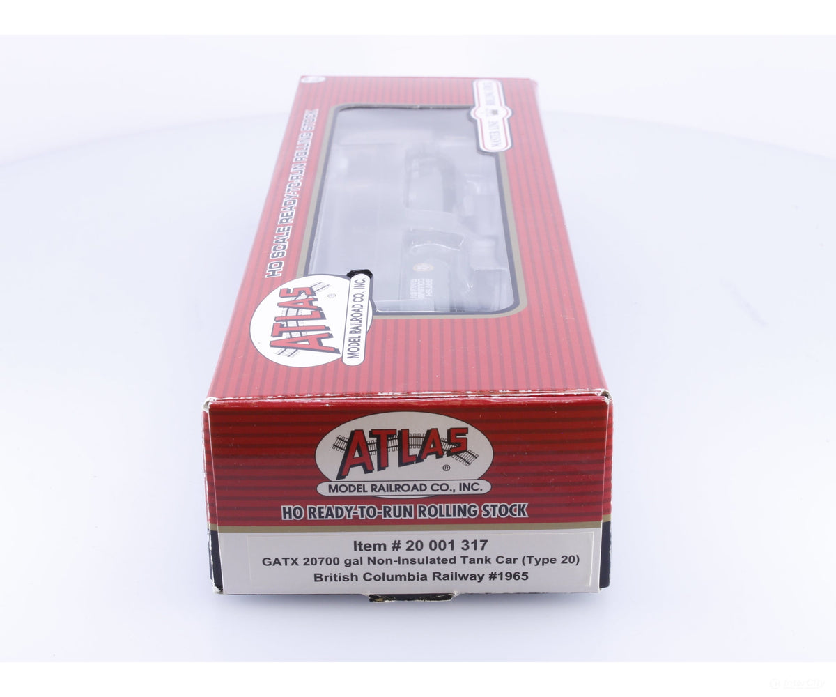 Atlas 20001317 HO 20700 Gallon Non-Insulated Tank Car Type 20 BC Rail (BCOL) 1965 - Freight Cars