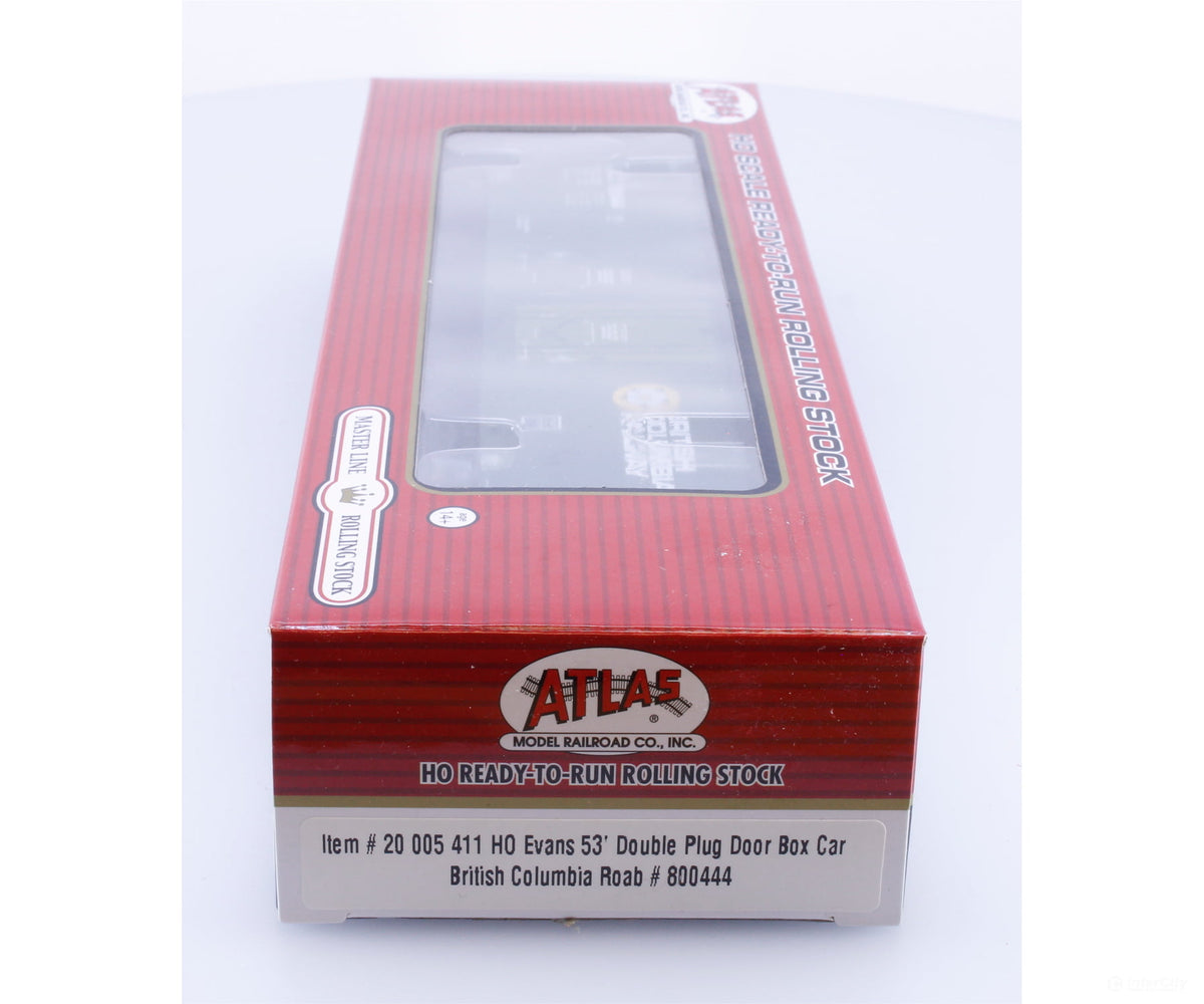 Atlas 20005411 HO Evans 53’ Double Plug Door Box Car BC Rail (BCOL) 800444 - Freight Cars