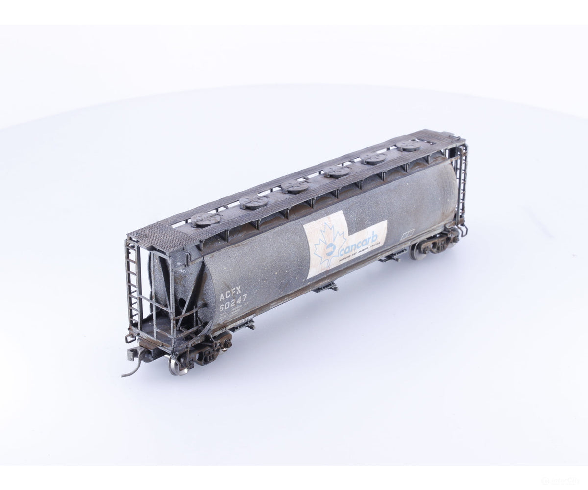 Atlas 20005776 HO ACF 3-Bay Cylindrical Hopper Cancarb Weathered American Car and Foundry (ACF/ACFX) 60247 - Freight