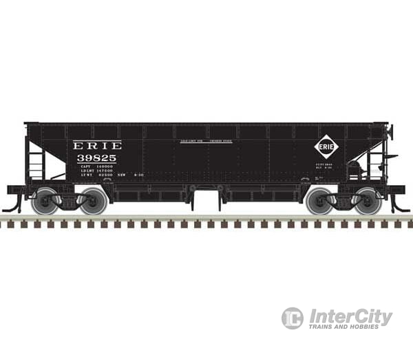 Atlas 20006811 70-Ton Hart Ballast Car 3-Pack - Ready To Run Master(R) -- Erie 39842 39850 39854