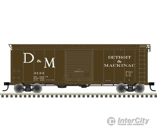 Atlas 20006815 40 Postwar Boxcar With 8 Door - Ready To Run Master(R) -- Detroit And Mackinac 3113