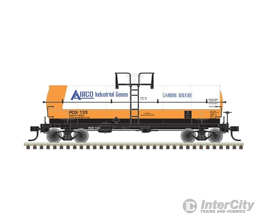 Atlas 20007343 11 000-Gallon Tank Car W/Platform - Ready To Run Master(R) -- Airco Carbon Dioxide