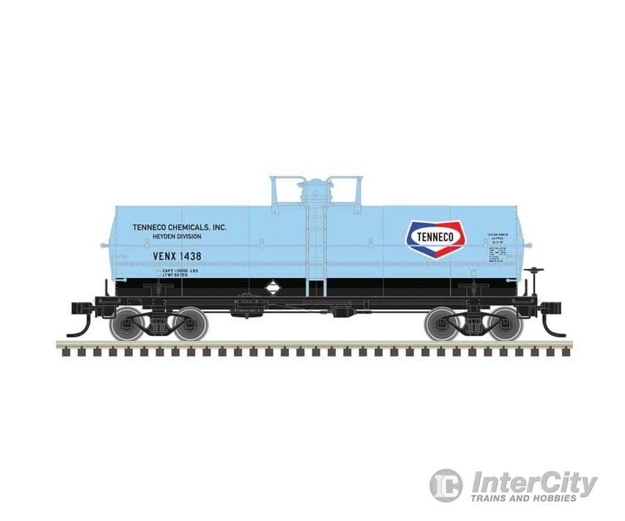 Atlas 20007358 11 000-Gallon Tank Car W/Platform - Ready To Run Master(R) -- Tenneco Chemicals Venx