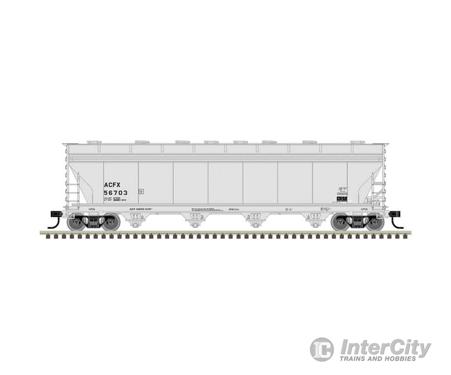Atlas 20007362 Acf 5250 Covered Hopper - Ready To Run Master(R) Plus -- Acfx #56714 (Gray) Freight