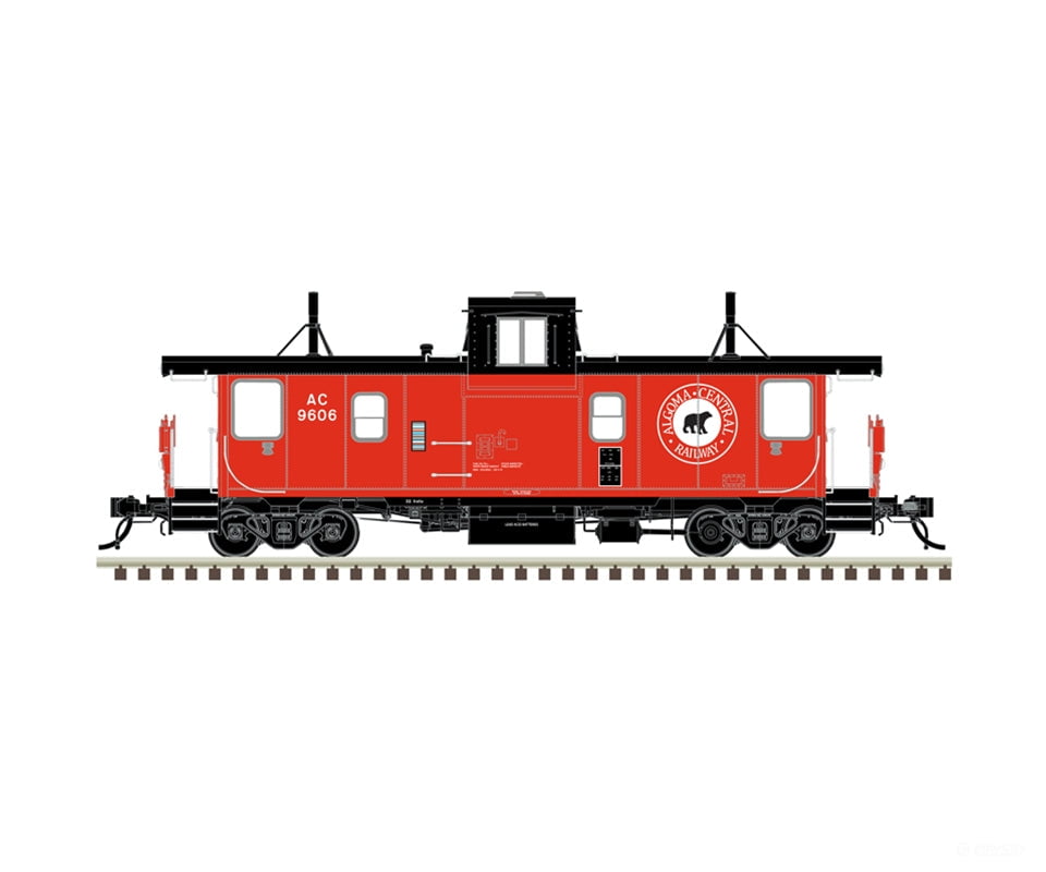Atlas 20007788 Ho Pointe St. Charles Psc Caboose Algoma Central (Ac) #9603 Freight Cars