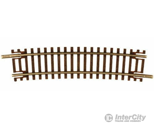 Atlas 2017 Code 55 Track W/Nickel-Silver Rail & Brown Ties -- 13-3/4 Radius Half Curve Pkg(6)
