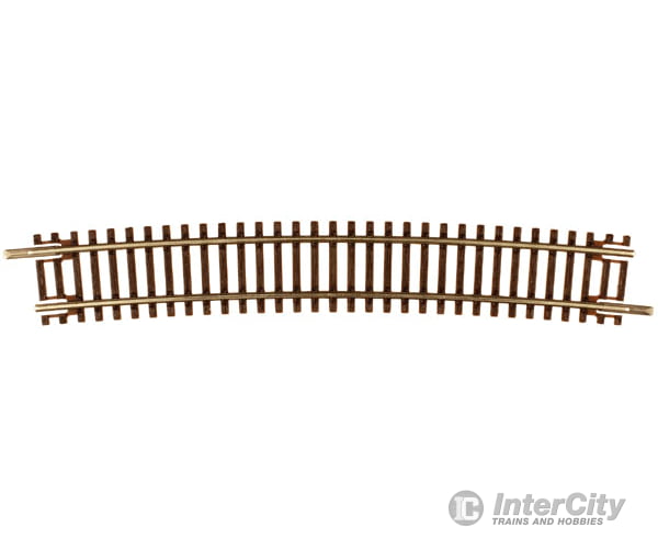 Atlas 2029 Code 55 Track W/Nickel-Silver Rail & Brown Ties -- 21-1/4 Radius Curve Half Section