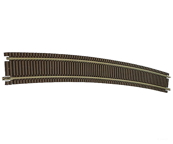 Atlas 2031 Code 55 Track W/Nickel-Silver Rail & Brown Ties -- 71 Radius Full Curve Pkg(6) Turnouts