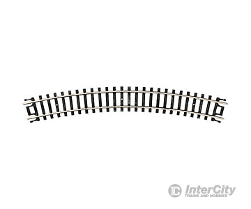 Atlas 2510 Curved Snap-Track(R) -- 9-3/4 Radius Black Ties Pkg(6) Track & Turnouts