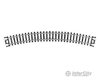 Atlas 2520 Curved Snap-Track(R) -- 11 Radius Black Ties Pkg(6) Track & Turnouts