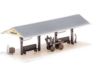 Atlas 2842 Station Platform 2-Pack -- Kit - Each: 3-1/4 X 1-1/4 8.25 3.2Cm Structures