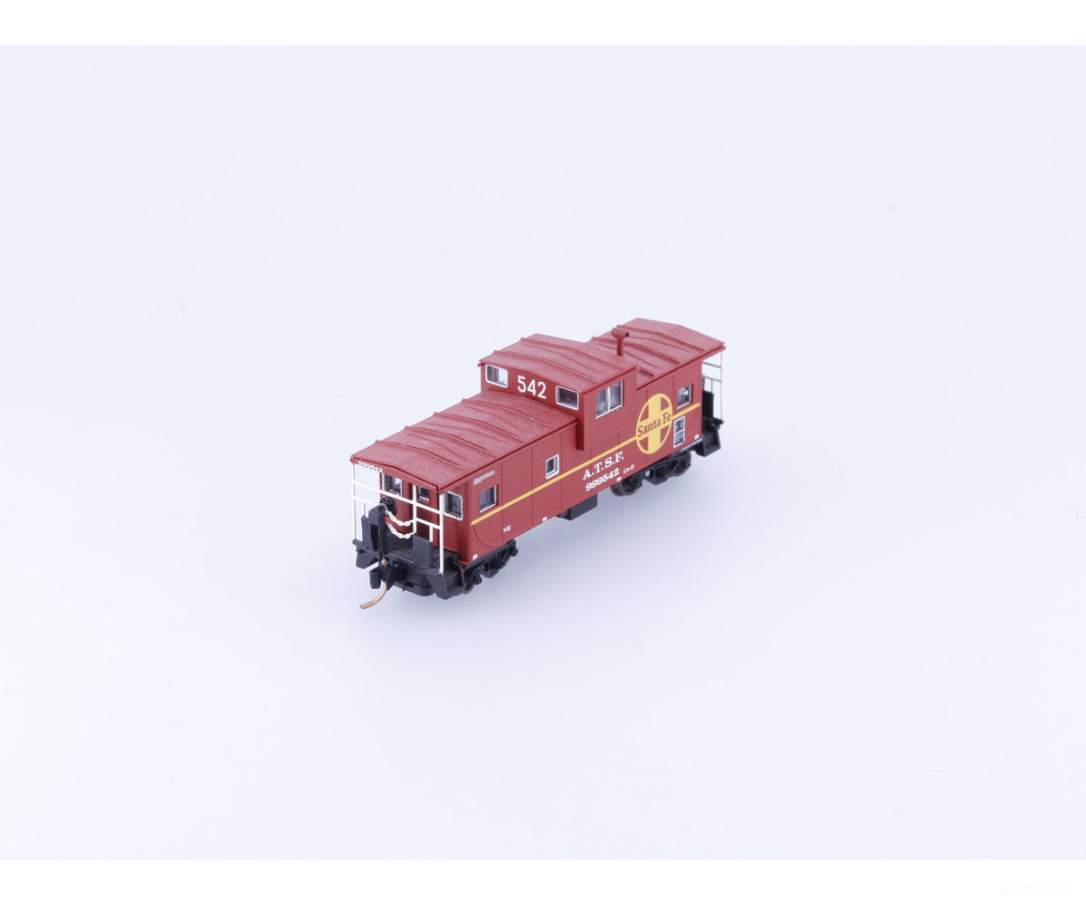 Atlas 30208 N Steel Caboose w/ Extended Vision Cupola Atchison Topeka and Santa Fe (ATSF) 999542 - Freight Cars