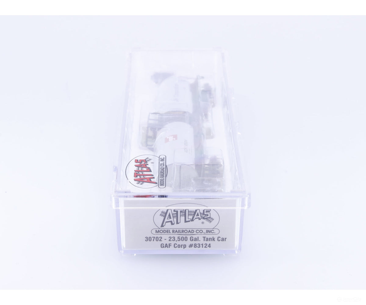 Atlas 30701 N 23500 Gal. Tank Car GAF (ACFX) 83124 - Freight Cars